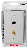 Cat5/6 Coax Wall Plate