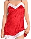 Intimo Women's Velour Santa Chemise