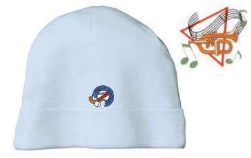 Embroidered Infant Rib Knit Beanie with the image of: flugelhorn