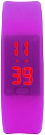 OUBAO Rubber LED Date Sports Bracelet Digital Wrist Watch(Purple)