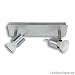 Paulmann 2er-Wandleuchte/Deckenleuchte Nevada 2x50W GZ10 alu