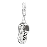 Casual Shoes Dangle Sterling Silver Clasp Pendant Charms Adjustable Fit For Men And Women