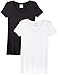 Caramel Cantina 2 Pack Lightweight Maternity V-Necks (X-Large, 2PK:Ivory/Black)