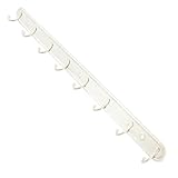 indicate Amico Wall Mounted 8 Hooks Coat Towel Rack Hanger Silver Tone w Screw Fittings