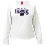 New York Giants Ladies White Super Bowl XLII Champions Locker Room Long Sleeve T-shirt