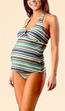 halter maternity tankini swimsuit