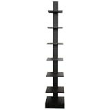 Talma Vertical Book Case 7 Tier - Black