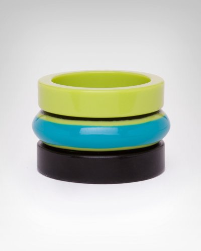 Bebe Multi Lucite Bangle Set LIMEADE COMBO onesize