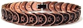 Sports Golf Magnetic Bracelet Pain Healing Copper Golf Link Magnetic Therapy Wide Bracelet
