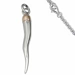 stainless steel Italian horn charm