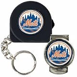 MLB New York Mets 6' Tape Measure, Key Chain & Money Clip Set
