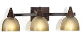 Review Home Decorators Collection  / Kyoto Vanity Light Three-light Dark Oak