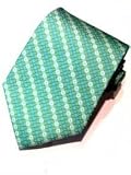 Stunning Blue with Green Overtone Polyester Tie