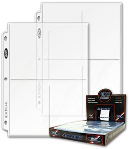 BCW Pro 4 Pocket Pages 100 Ct. Box