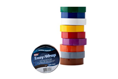 NSi EWG Easy-Wrap General Purpose Electrical Tape, -7 to 80 Degree C, 60' Length x 3/4
