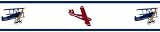 Vintage Aviator Baby and Childrens Planes Wall Border by JoJo Designs