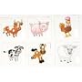Farm Animals Assorted Temporary Tattoos, 144 Pieces