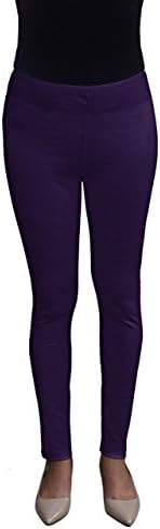 AV Cotton Spandex 28 in Inseam Leggings: Eggplant; 3XL