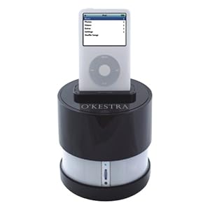 O'KESTRA Portable Surround Sound Speaker 360 Degree Playback for iPod and MP3 charges while in use