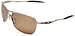 Oakley Mens Ti Crosshair OO6014-01 Polarized Oval Sunglasses,Titanium Frame/Tungsten Iridium Polarized Lens,one size