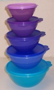 Tupperware Wonderlier Mixing Bowls 5 Pc Set