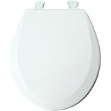 Buy Mayfair 46ECDG Premium Round Molded Wood Toilet Seat with Easy Clean Hinges and... by Mayfair
