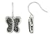 1/2 Carat Black and White Diamond 14K White Gold Earrings