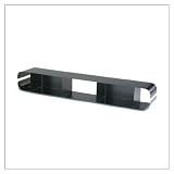 Wall CD Rack - Duoplane (Black) (5 H x 35 W x 6 D - horizontal)