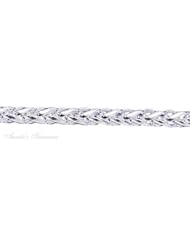 Sterling Silver Heavy Wheat Chain Necklace Or Bracelet 200 5mm
