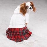 Back to School Knit Sweater & Plaid Skirt