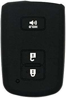 DSP Silicone Cover Skin Jacket fit for TOYOTA 3 Button Smart Remote Key Case CV2401 Black