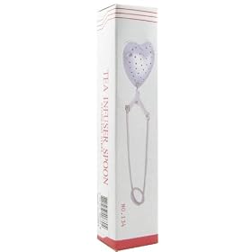 Tea and Coffee Accessories Tea Bags & Infusers Heart Infuser Spoon, Stainless Steel (Pack of 5)