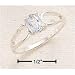 Stones Cr-223 : Sterling Silver Oval Blue Topaz With Open Loop Shank Ring Sizes 5-9 R...