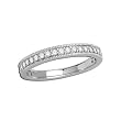 14K White Gold Diamond Band - 0.33 Ct.