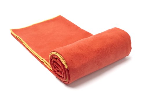 NEW RatTowels - 100% Microfiber Sport Towels - Medium(Sport/Bath) - Ember/Sun