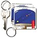 Rich Diesslins Funny Theology Cartoons - Deism - Gods Third Grade Science Fair Project - Key Chains