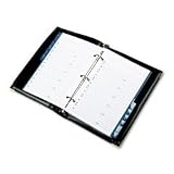 Rolodex 66430 Faux leather professional address book, 6-15/16 x 9-3/8, black