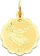 14K Gold Graduation Day Disc Charm