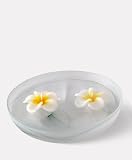 Grehom Floating Candle - Frangipani Yellow; Handmade Scented Candle; Of natural materials;