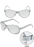 Baby Phat - Baby Phat 1018 Platinum Sunglasses w/ Rhinestones