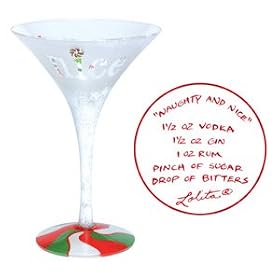 Lolita Naughty and Nice Martini Glass