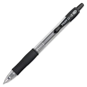 Pilot G2 Ultra Fine Point Black Gel Ink Pens, Dozen Box, 31277