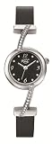 Trendy Kiss - TC4454-02 - Montre Femme - Quartz Analogique - Cadran Noir - Bracelet Cuir Noir