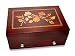 Cherry Finish Marquetry Jewellery Box