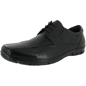 Buy JUMP Crick Mens Shoes Leather Dress Casual Slip Ons Lace Ups Flats Oxfords Black Soles by JUMP