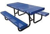 Office Products : 120' Radial Edge Surface Mount Picnic Table - Blue