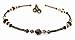 January Garnet Ankle Bracelets: Sterling Silver Handmade Adjustable Beaded Anklets