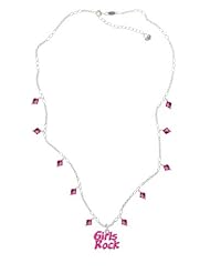 Hot Pink Girls Rock on a Fuchsia Crystal Waterfall Necklace [Jewelry]