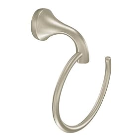  Moen YB2886BN Eva Towel Ring, Brushed Nickel
