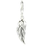 Oscaro Charms 925 Sterling Silver Feather Clip on Charm for Thomas Sabo style bracelets and necklaces
